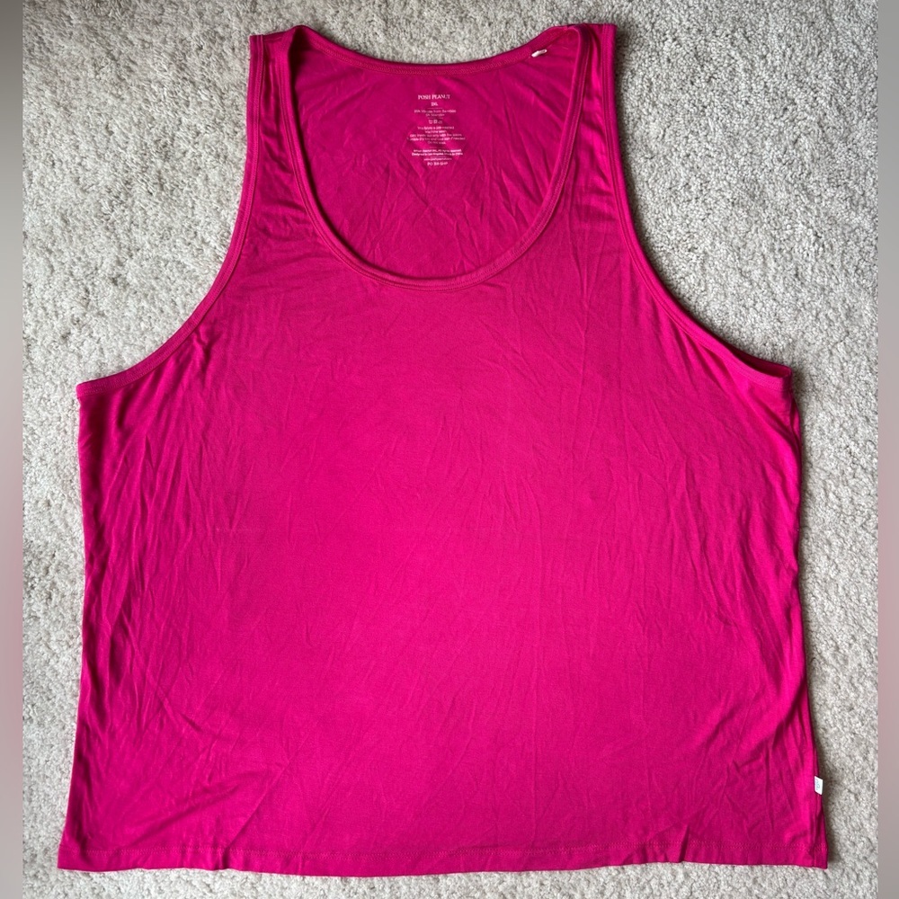 Posh Peanut Fuchsia Woman’s Pajama Tank Top size 2XL